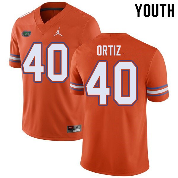 Jordan Brand Youth #40 Marco Ortiz Florida Gators College Football Jerseys Orange